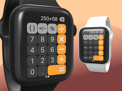 Apple Watch Calculator apple calculator dailyui dailyui004 design ui