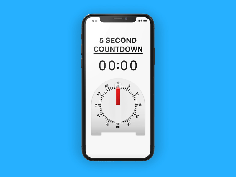 5 Second Countdown adobe illustrator adobe xd countdown countdown timer dailyui design illustration timer ui vector