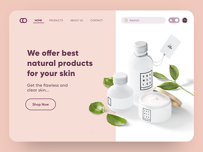 Cosmetic Web Landing Page