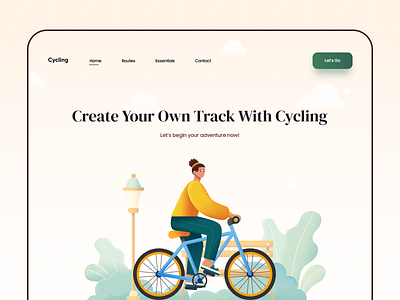 Cycling Website Landing Page