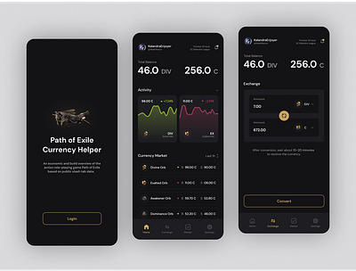 Online Game Economy Mobile App app design game interface ios mobile mobile ui ui ux