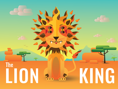 The Lion King africa artlover bardhart curious dailyart dailyillustration design dribbble illustration illustration art illustration design illustrator inprint lion lionking picame sun thedesigntip thelion vector