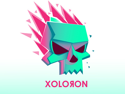 Xoloron Games bardhart game game art logo logotype skull skullbone totenkopf vector