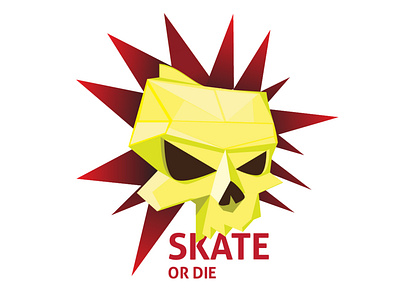 Skate or Die 99 branding design illustration logo logodesign punk skate skateboard skateboarding skater skull skull and crossbones skull art skull logo skulls vector