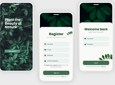 plant app app apps branding design ios ios app logo plant plant app plants ui uiux web web design