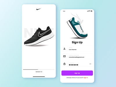 Shoes  App Design Concept