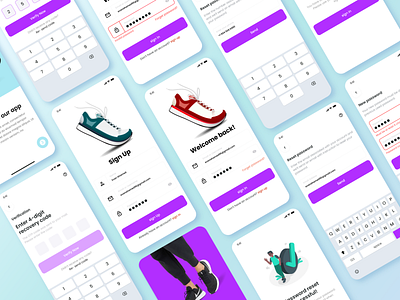 Shoe app concept - Onboarding screens