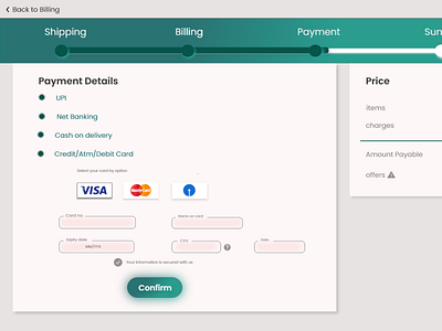 Daily UI challenge 002:creditcard checkout