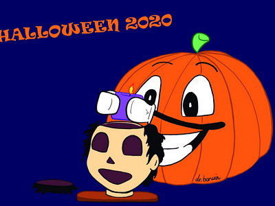Halloween 2020 cabeza calabaza decoracion halloween