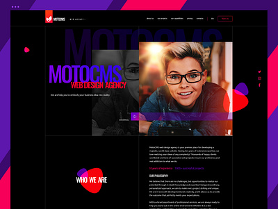 Web Agency Landing Page design logo ui ux web website