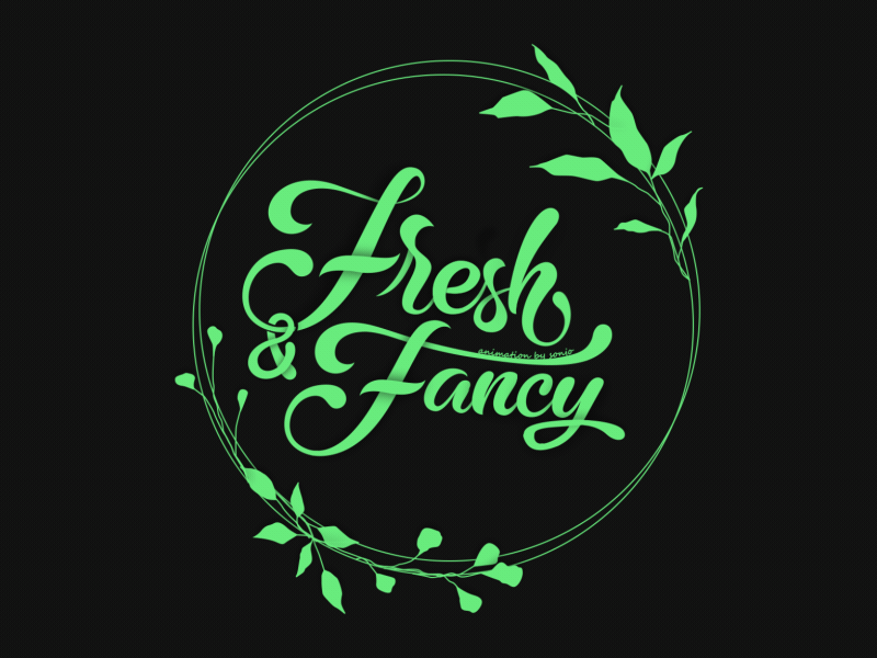 FRESH FANCY aftereffects animation logo typography