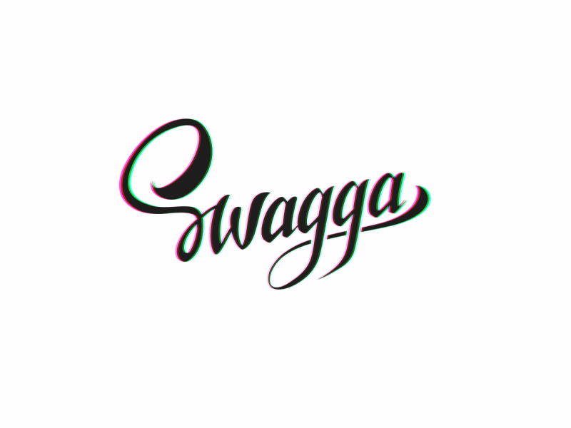 SWAGGA aftereffects animation logo typography