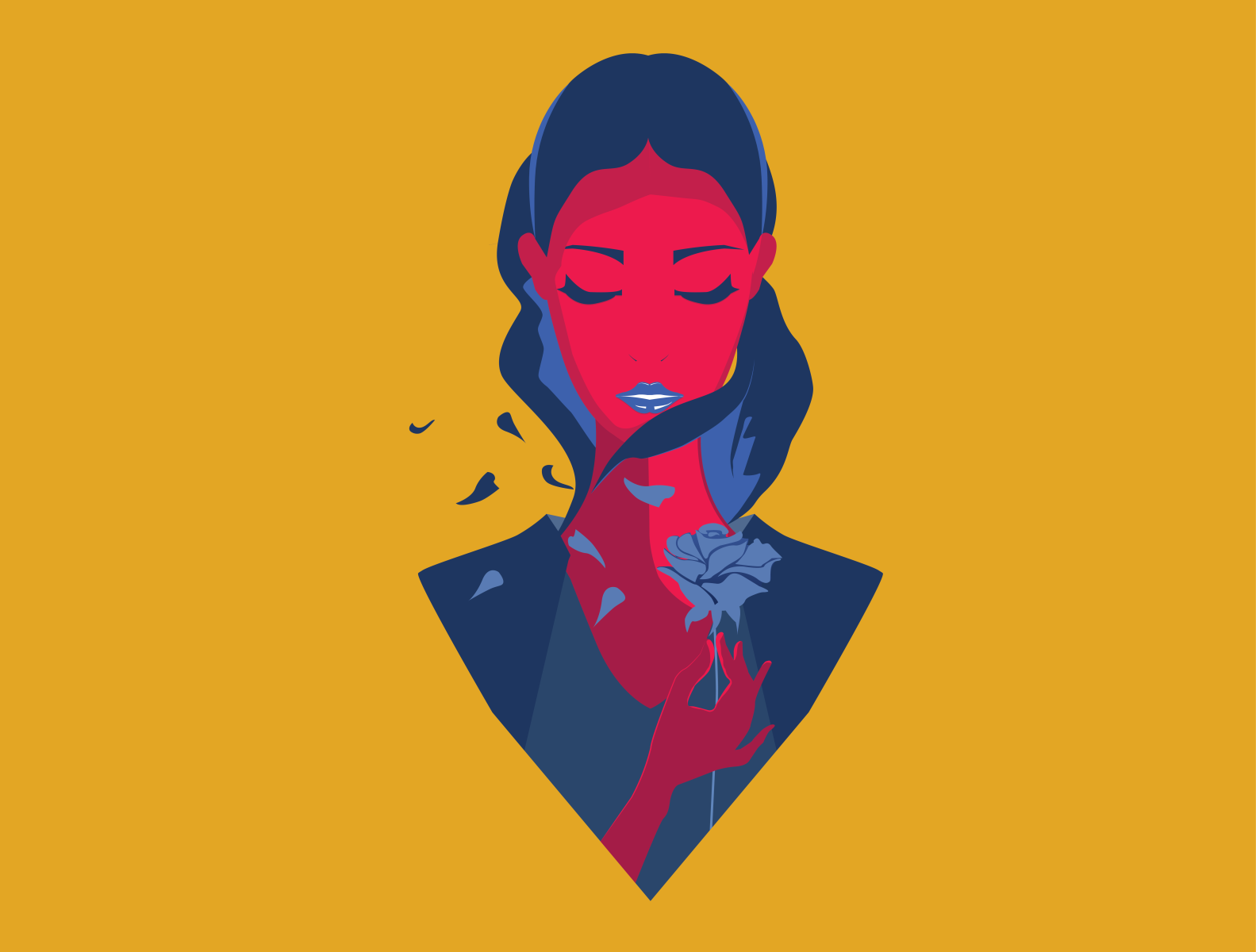 Falling Petals by Phan on Dribbble