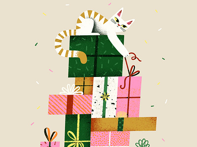 Birthday Cat birthday birthday card birthday presents cat card cat illustration celebration cute birthday gifts happy birthday illustration