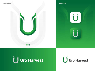Uro Harvest Logo branding business logo business logo design harvest harvest logo illustration logo logo design logodesign uro harvest logo vector