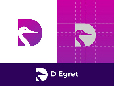 Egret Modern Logo Design