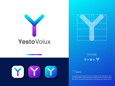 Y Modern  Logo Design