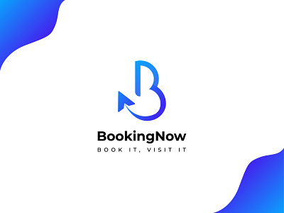 BookingNow - Travel Agency Logo Design b letter logo business logo business logo design design letter logo logo logo design logodesign logos modern logo travel agency logo travel agency logo design travel company logo travel logo