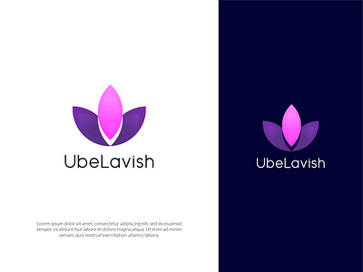 UbeLavish- Cosmetics Business Logo