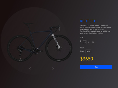 E-commerce - Product card - 012 012 bicycle bike daily ui dailyui e commerce minimal product page ui ui design