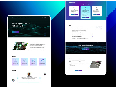 VPN Services landing page features landing landing page minimal reviews ui ui design ux vpn webdesign website