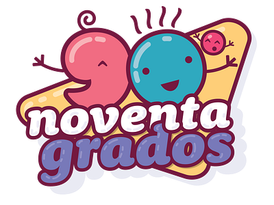 noventa grados adobe illustrator cute logo pink