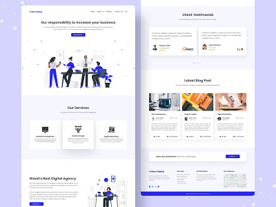 Digital Agency Landing Page Ui Design