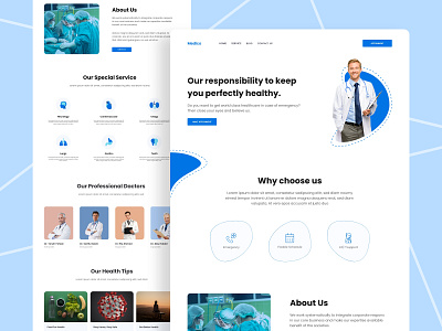 Doctor Appointment Website Ui Design