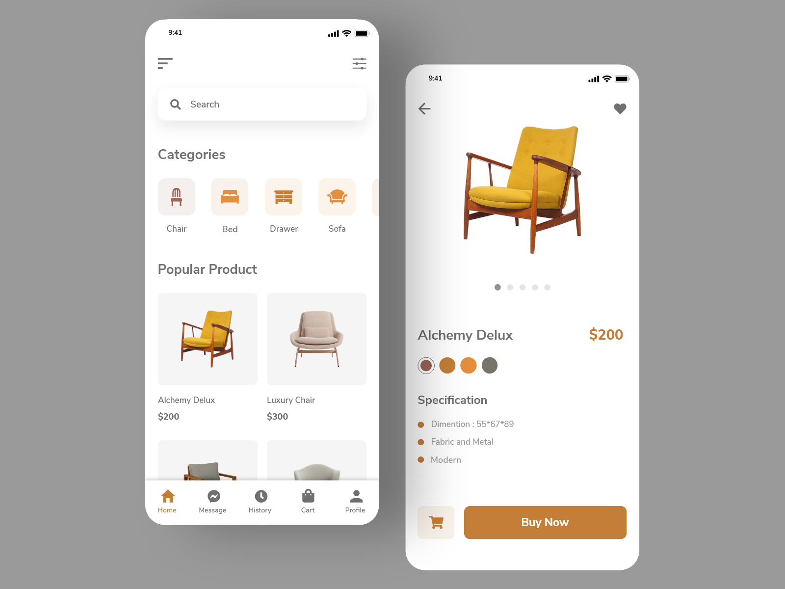 Furniture App Design Ui Design by Tanzir Fahad on Dribbble