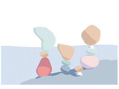 Balance design digital illustration illustration minimal