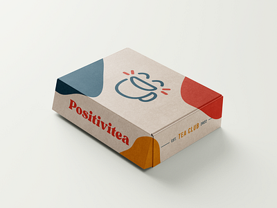 Positivitea - Packaging box box design brand brand design branding design graphic design logo logotype packaging packaging design subscription box tea