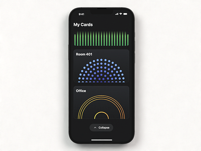 RFID Card Wallet App Concept - Expanded card design mobile mobile ui nfc product design rfid ui uiux wallet