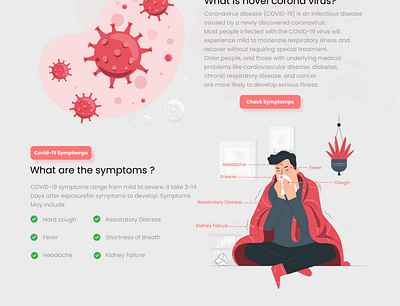 Covid-19 information template part ii animation concept coronavirus covid19 design redesign ui ux