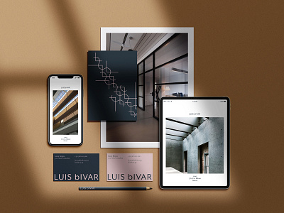 Luis Bivar Branding branding identity logo minimalistic stationery