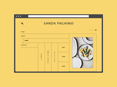 Sanda Pagaimo Website branding logo minimalistic web design website