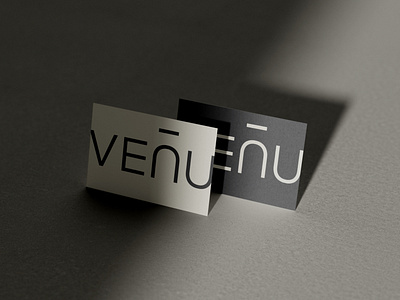 Venu Branding branding business card clean identity logo minimalistic
