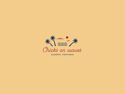 Chicks on Waves branding clean hipster identity logo minimalistic portugal surf