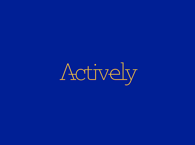 Actively branding clean flat geometric graphic design identity logo logo design logotype minimalistic