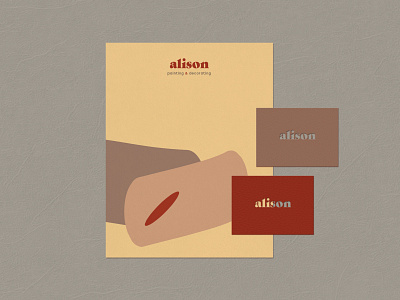 ALISON branding business card clean graphic design identity logo logo design logotype minimalistic stationery