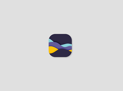Ripple App Icon app icon clean flat graphic design minimalistic ui