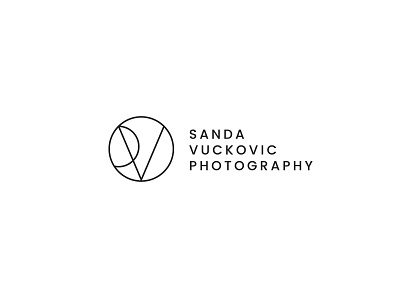 Sanda Vuckovic Photography geometic logo logodesign minimalistic