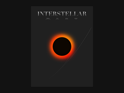 Interstellar poster arnv black design graphic design illustration minimal