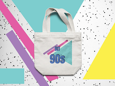 Branding 90's music festival Bag branding concept design graphic design graphicdesign illustration logo photoshop typography vector
