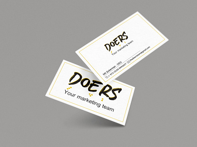 Doers marketing company branding - Buisness card