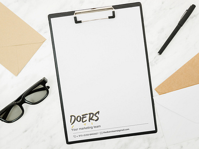 Doers marketing company branding - Letter paper