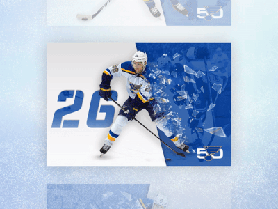 St. Louis Blues 50th Anniversary Season Countdown blues collection cutout debut design gif particle photoshop sports theme