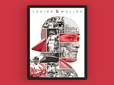 Molina Poster baseball catcher design graphic mlb molina poster sports yadi