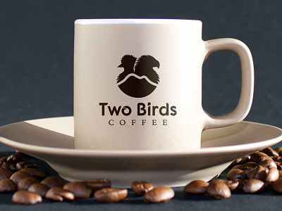 Twobirdscoffee Logo bean bird branding coffee guatemala logo