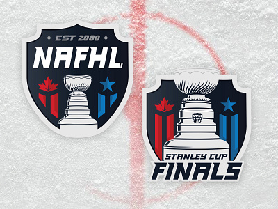 NAFHL Logo fantasy hockey illustration league logo nhl sport