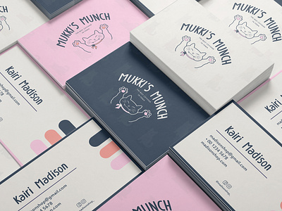 Mukki's Munch business cards